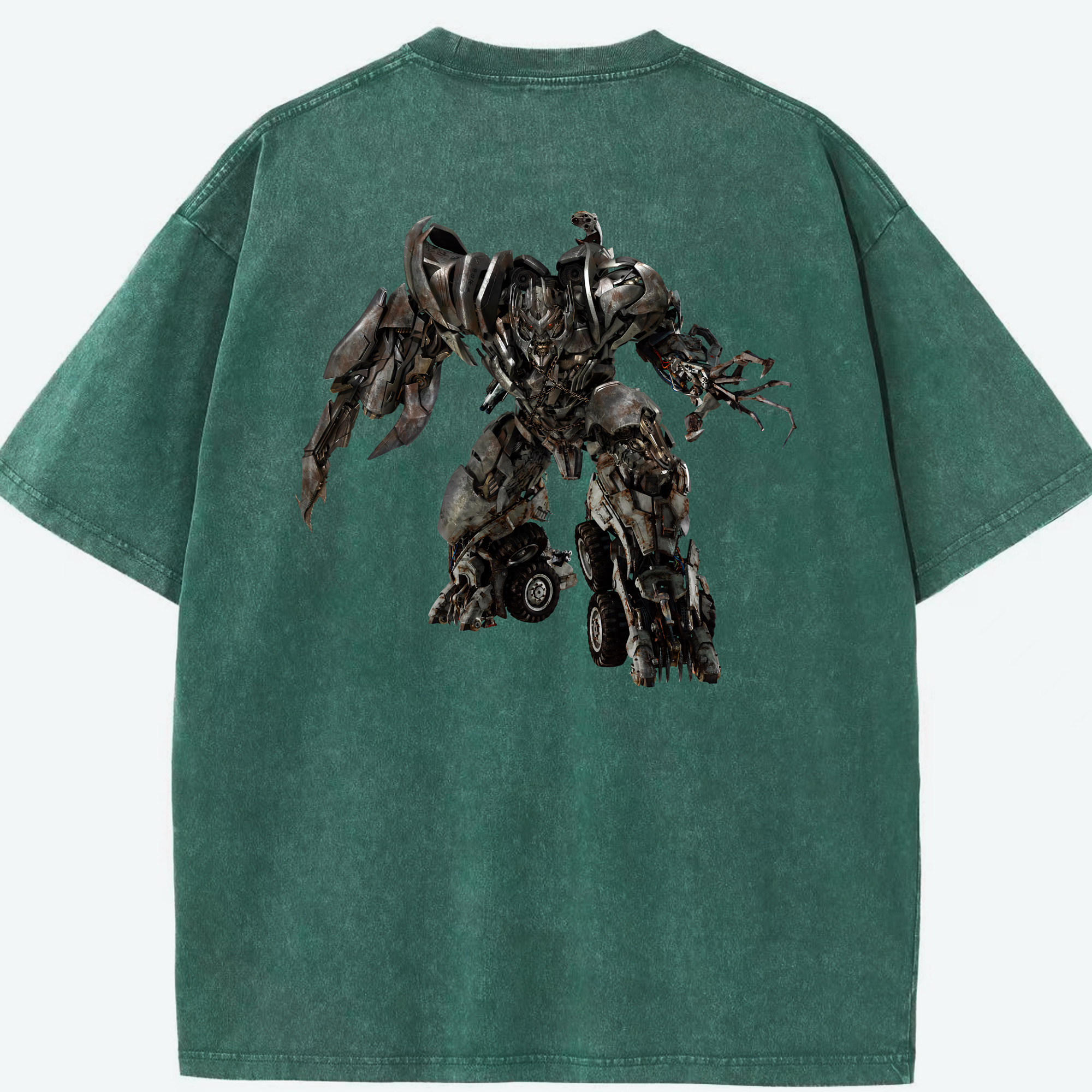 （画像用） Transformers トランスフォーマー 綿100% ヴィンテージ風 半袖Tシャツ（背面プリント）